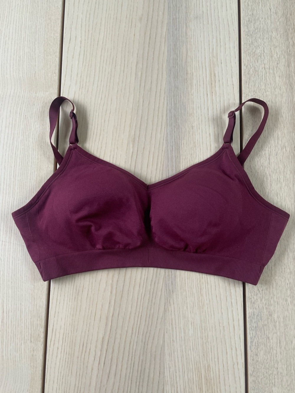 Knix Wireless Bra in Wine red size lg women’s large Knix bra wireless knix